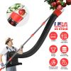 13.43FT High Reach Fruit Picker Pole with Harvest Bag Heavy Duty Fruit Picking Tool with Basket Funnels Collection Bag for Mango Avocado Lemon Apples