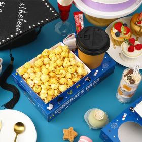 36 Pcs Graduation Movie Night Snack Trays Graduation Dessert Plates Candy Popcorn French Fries Graduation Movie Boxes For Snacks Tray Party Supplies