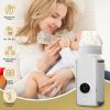 Portable Bottle Warmer On The Go Baby Milk Warmer Milk Formula Warmer for Travel with 6 Heating Levels USB Rechargeable Keep Milk Warm for 5 Hours