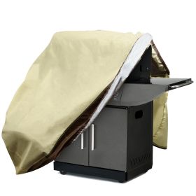 1Pc 70Inch Or 64Inch 210D Waterproof Outdoor BBQ Grill Cover Windproof Dustproof Patio Gas Grill Oven Protector Oxford Cloth Garden