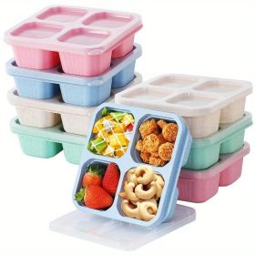 Portable Four-compartment Environmentally Friendly Daily Use Lunch Box