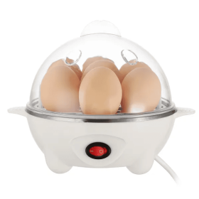 Electric Egg Cooker 7-Capacity BPA-Free Hard-Boiled Egg Maker W Auto-Off Measuring Cup