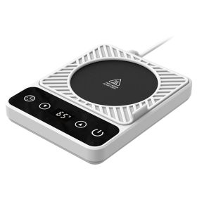 3 Colors Options -- 1Pc Desktop Electric Mug Warmer Auto Shut Off Timer Setting 6 Temperature Levels Cup Warmer For Milk Tea Cup Heating Plate