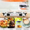 2000W Electric Dual Burner Portable Coil Heating Hot Plate Stove Countertop RV Hotplate With 5 Temperature Adjustments Portable Handles