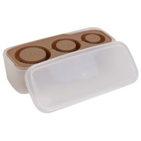 Ice Cube Tray Fit For 20OZ/30OZ/40OZ Stanley Cup Easy Release Silicone Hallow Cylinder Tumbler Ice Cube Mold With Lid And Bin for Iced Juice Whiskey C (Option: IceCubeTray Coffee)
