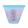 3Pcs Silicone Food Storage Bags Reusable Leakproof Food Container Set with 3 Seals Microwave Dishwasher Safe Environment Friendly 8.5Oz/17Oz/25.4Oz