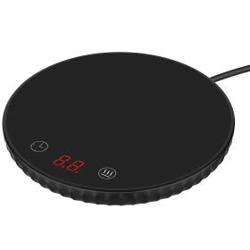 Desktop Electric Cup Warmer 8Hours Auto Off Overheating Protection Smart Timer Setting 2 Temperature Levels 104°F to 140°F Ceramic Heating Panel For O (Option: CoffeeWarmer Black)