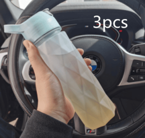 Spray Water Bottle For Girls Outdoor Sport Fitness Water Cup Large Capacity Spray Bottle Drinkware Travel Bottles Kitchen Gadgets (Color: Blueorange gradient3pcs)